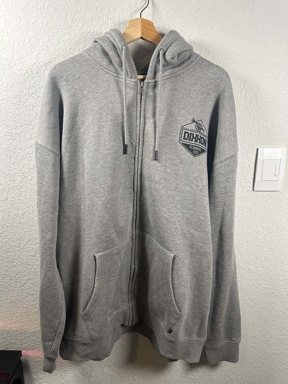 Dixxon Flannel Co Hoodie Size 2X Heather Gray Zip